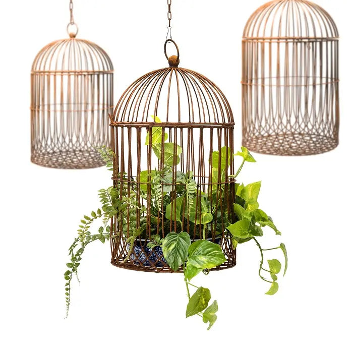 Rustic Hanging Birdcage Set/3