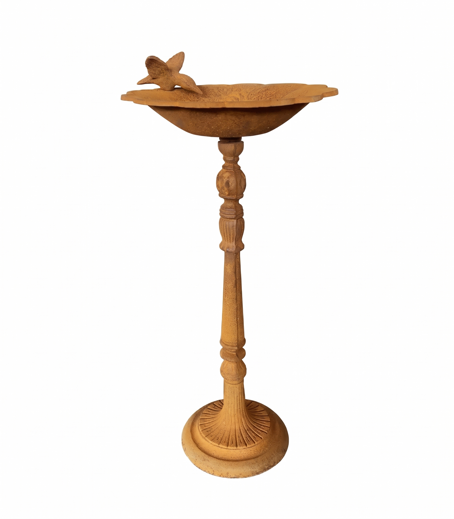 Rusty Cast Iron Bird Bath