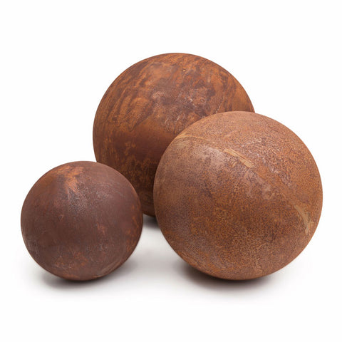 Corten Steel Decorative Garden Balls
