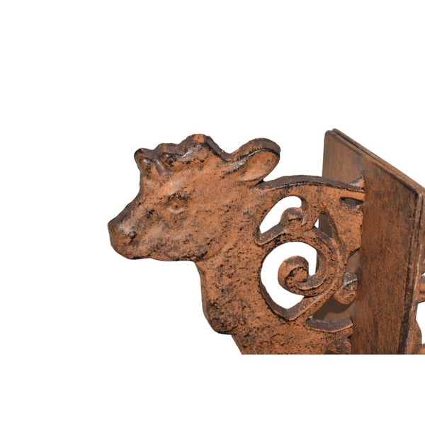 Cast Iron Cow Bookend Set