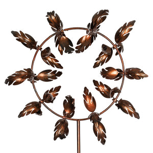 Bronze Zenflower Motion Spinner | Extra Large Garden Decor