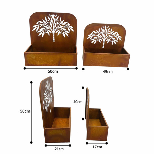 Floor/Wall Laser-cut ‘TREE’ Planters Set/2