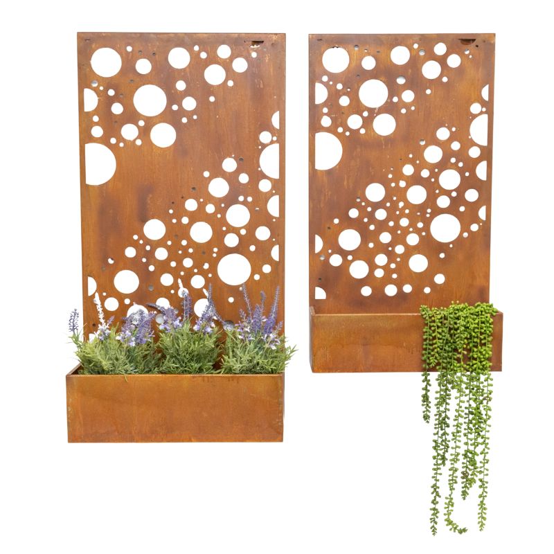 Floor/Wall Laser-cut ‘CIRCLES’ Planters Set/2