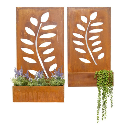 Floor/Wall Laser-cut ‘LEAVES’ Planters Set/2