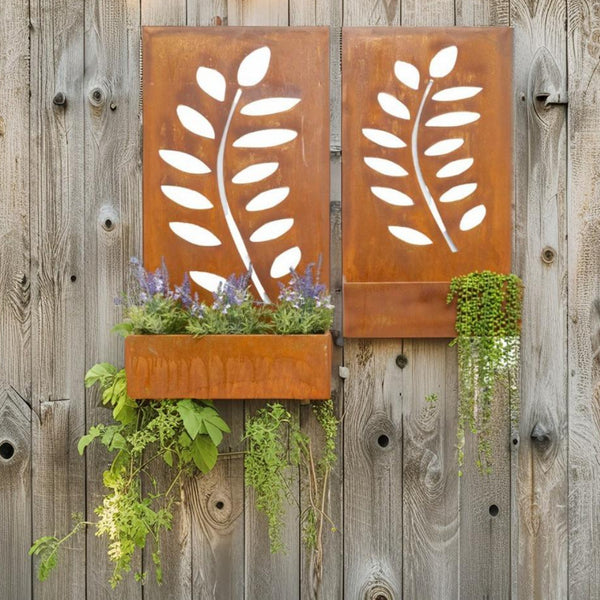 Floor/Wall Laser-cut ‘LEAVES’ Planters Set/2