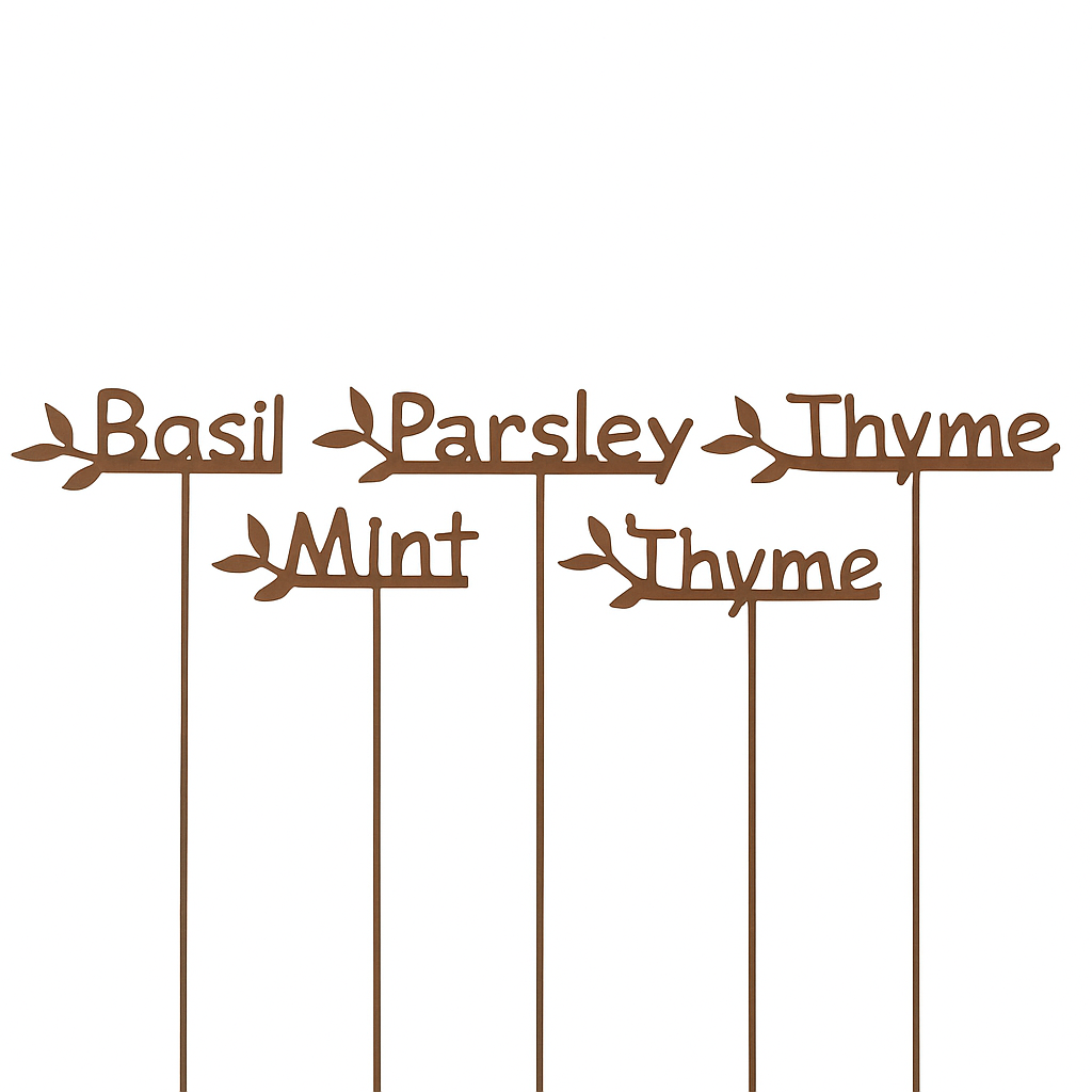 Herb Garden Stake Set/5