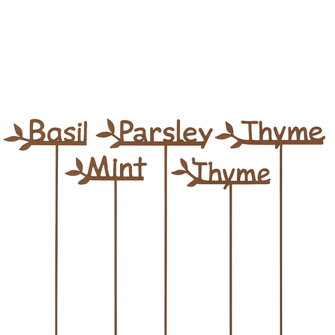 Herb Garden Stake Set/5