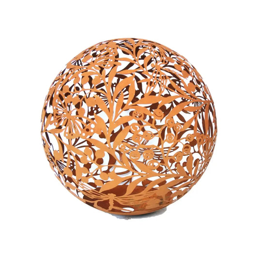 Corten Wildlife Garden Ball 40cm