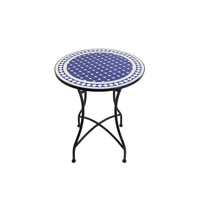 Blue & White Mosaic Bistro Table