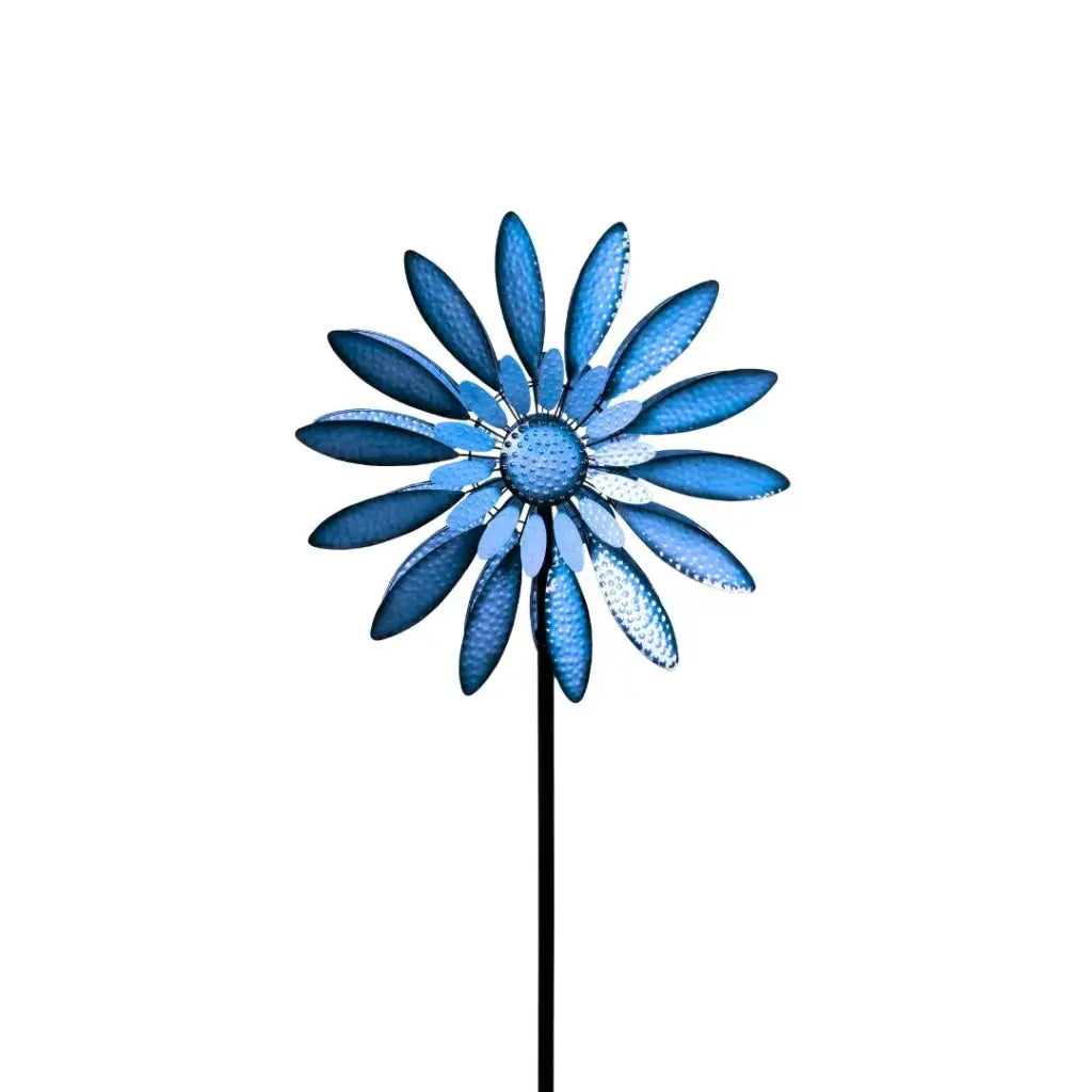 Wind Spinner Daisy Blue