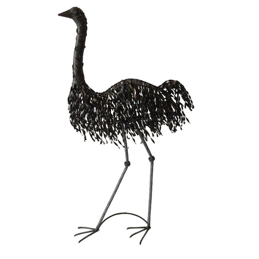 Metal Mrs. Emu Garden Statue