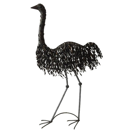 Metal Mrs. Emu Garden Statue