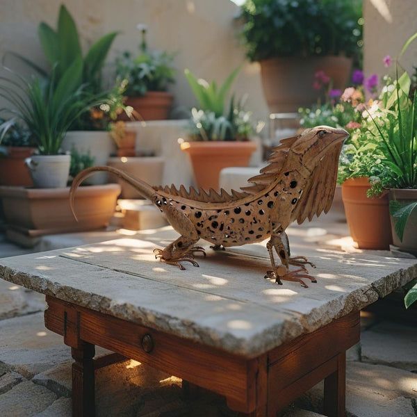 Australian Bearded Dragon Garden Ornament