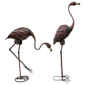 Flamingo Garden Statues Set/2