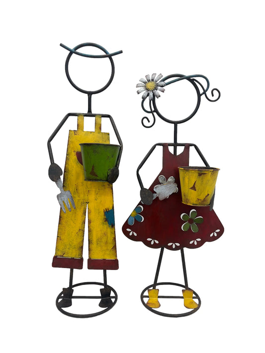 Colourful Farm Kid Planters Set/2