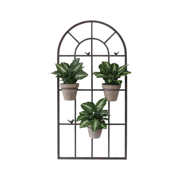 French Style Window Wall Art & Planter