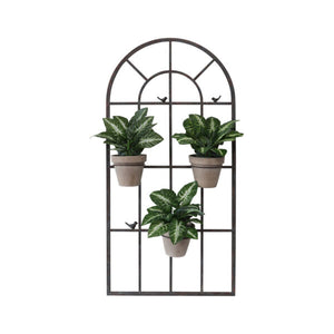 French Style Window Wall Art & Planter