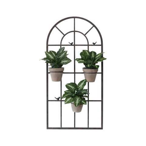 French Style Window Wall Art & Planter