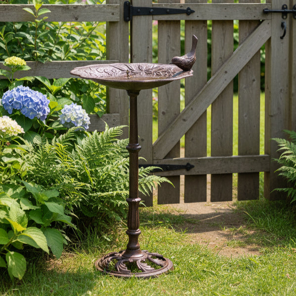 Forge & Floral Cast Iron Bird Bath