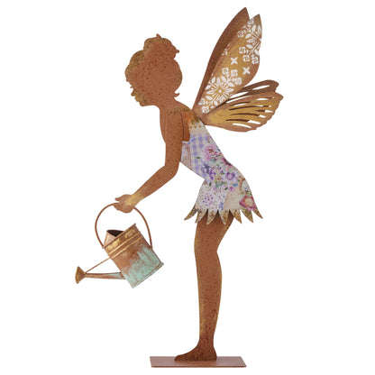 Enchanted Laser‑Cut Watering Can Fairy