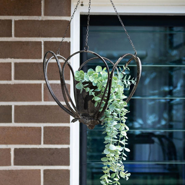 Looped Metal Hanging Planter