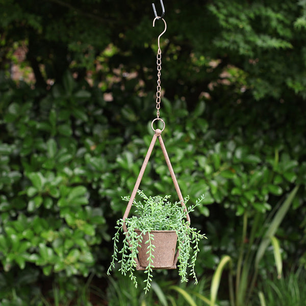 Diamond Hanging Metal Planter