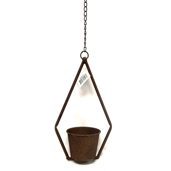 Diamond Hanging Metal Planter