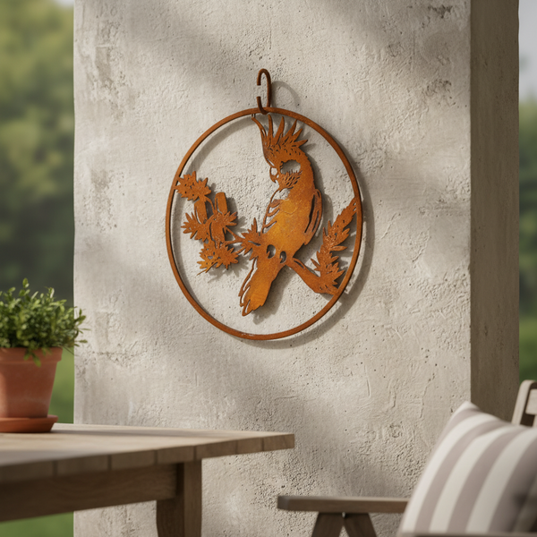Cockatoo Metal Wall Art