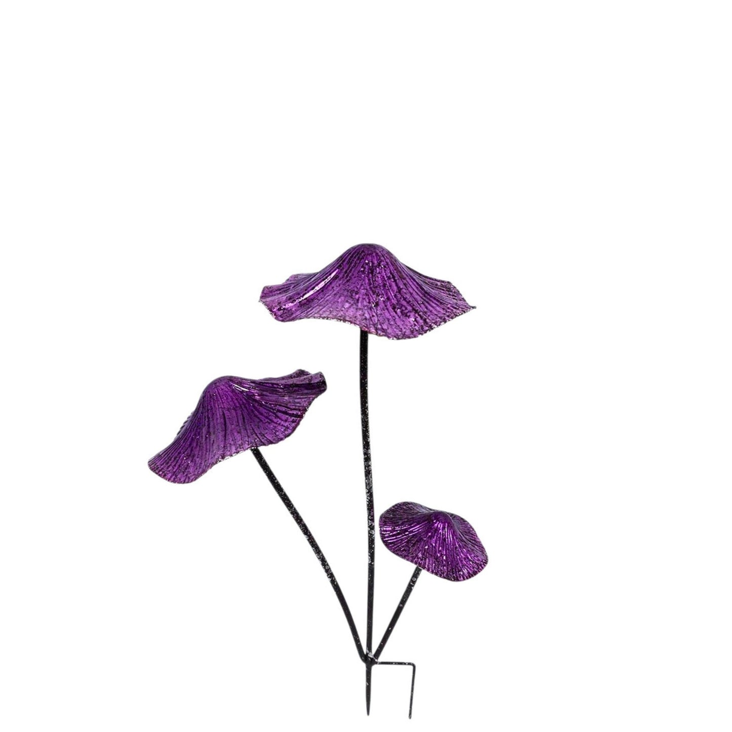 Triple Purple Enchanted Mushroom Stake