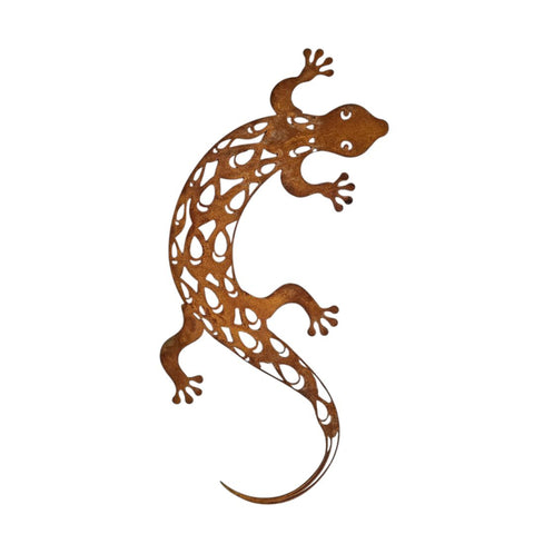 Rusty Metal Lizard Wall Art