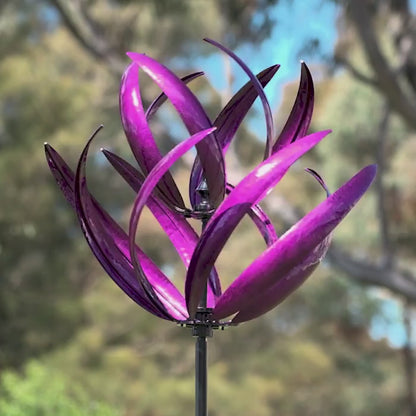 Wind Spinner Electric Purple Lotus